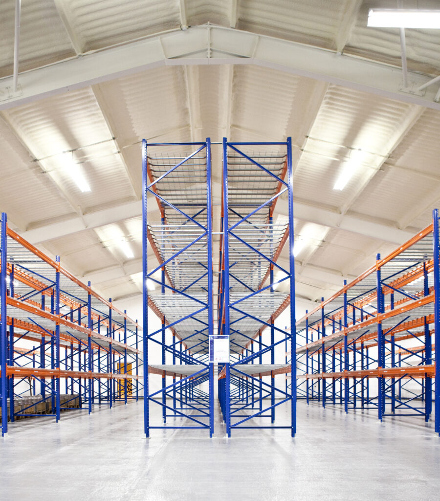 Empty,Warehouse,Racks