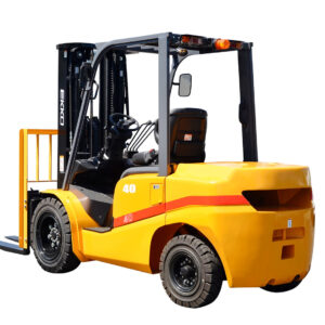 EKKO EK35D Forklift with solid pneumatic tires 7000 lbs., cap.