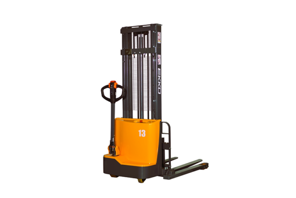 EKKO EB13C-118 Full Powered Straddle Stacker 2800 lb Cap., 118" Height