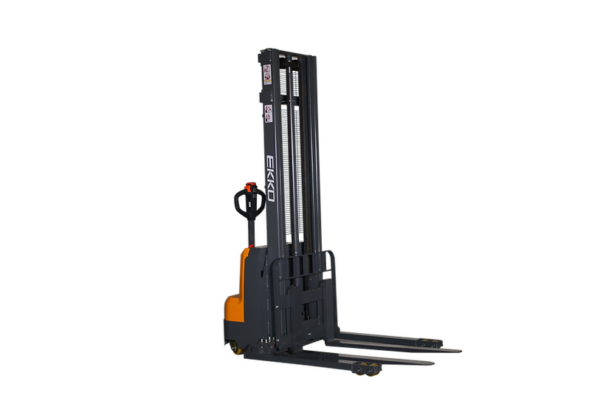 EKKO EB14C-118 Full Powered Straddle Stacker 3000 lb. Cap., 118" Height
