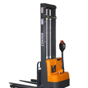 EKKO EB14C-138 Full Powered Straddle Stacker 3000 lb. Cap., 138" Height EKKO EB14C-138 Full Powered Straddle Stacker 3000 lb. Cap., 138" Height