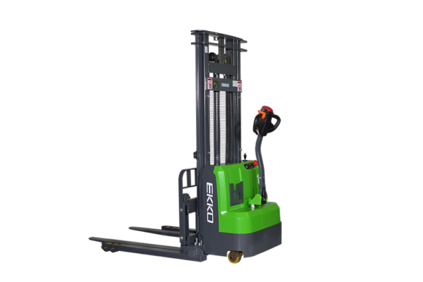 EKKO EB14C-98Li Lithium Straddle Stacker 3000 lb. Cap., 98" Height