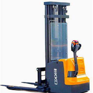 EKKO EB18E Full Powered Straddle Stacker 4000 lb Cap., 138" Height EKKO EB18E Full Powered Straddle Stacker 4000 lb Cap., 138" Height