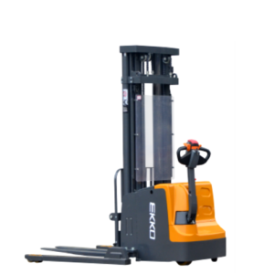 EKKO EB20E Full Powered Straddle Stacker 4400 lb Cap., 177" Height EKKO EB20E Full Powered Straddle Stacker 4400 lb Cap., 177" Height