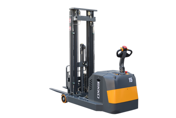EKKO EH15T Moving Mast Walkie Reach Truck 3300lbs. Cap., 138" Height