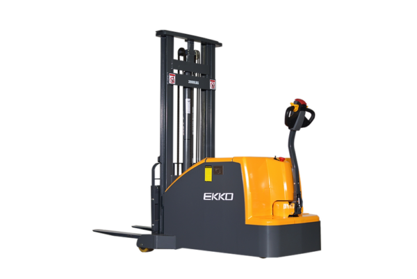 EKKO EK14C-130 Counterbalanced Walkie Stacker 3000 lb Cap., 130" Height