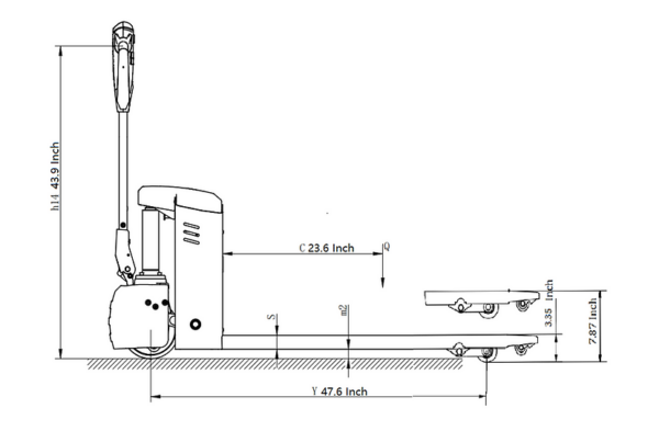EKKO EP15JLi Full Electric Pallet Jack 3300 lb Capacity W/ PinPad
