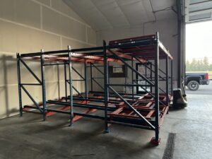 Used Push-Back Pallet Racks