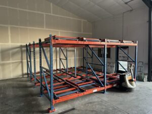 Used Push-Back Pallet Racks