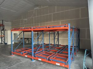 Used Push-Back Pallet Racks